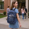 image:imageTrail maker Deluxe See Through Mesh Backpack with Bungee Cord amp Adjustable Padded Straps for Swimming Travel AquaNavy