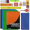 image:imageTrail maker Wholesale 19 Inch Backpacks With Water Bottle Holder amp 30 Piece School Supplies Kits in Bulk 12 Pack BundlesMixed Set