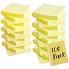 image:imageTrailmaker 100 Pack Sticky Notes Bulk Set 3x3 Self Stick Memo Pads with 100 Sheets Each Sticky Notes for Classrooms Offices School Supplies amp Organization YellowYellow Pack