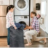 image:imageWashable Drawstring Laundry Bags 2 Pack Extra Large Heavy Duty College Dorm Dirty Laundry Clothes Travel Bag and Gym Clothes Bag for Guys and Girls Turquoise Wash MeBlack