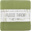 image:image50x60 Throw Blankets Ultra Soft Hypoallergenic Fleece Fall Throw Blanket for Livingroom Couch Chair Bed BlackFern Green