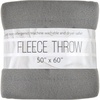 image:image50x60 Throw Blankets Ultra Soft Hypoallergenic Fleece Fall Throw Blanket for Livingroom Couch Chair Bed BlackHeather Grey