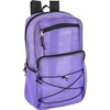 image:imageTrail maker Deluxe See Through Mesh Backpack with Bungee Cord amp Adjustable Padded Straps for Swimming Travel AquaLavender