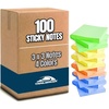 image:imageTrailmaker 100 Pack Sticky Notes Bulk Set 3x3 Self Stick Memo Pads with 100 Sheets Each Sticky Notes for Classrooms Offices School Supplies amp Organization YellowMulticolor Pack