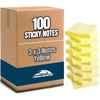 image:imageTrailmaker 100 Pack Sticky Notes Bulk Set 3x3 Self Stick Memo Pads with 100 Sheets Each Sticky Notes for Classrooms Offices School Supplies amp Organization YellowYellow Pack