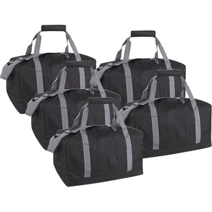 image:image24 Pack Bulk Duffle Bags Wholesale by the Case for Homeless Sports Teams and Duffle Bags for Foster Kids Assorted Colors PackAll Black Pack