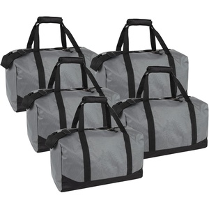 image:image24 Pack Bulk Duffle Bags Wholesale by the Case for Homeless Sports Teams and Duffle Bags for Foster Kids Assorted Colors PackAll Grey Pack