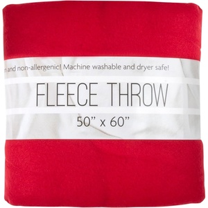 image:image50x60 Throw Blankets Ultra Soft Hypoallergenic Fleece Fall Throw Blanket for Livingroom Couch Chair Bed BlackBarn Red