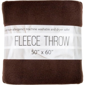 image:image50x60 Throw Blankets Ultra Soft Hypoallergenic Fleece Fall Throw Blanket for Livingroom Couch Chair Bed BlackChestnut Brown