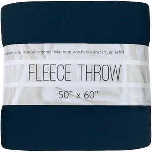 image:image50x60 Throw Blankets Ultra Soft Hypoallergenic Fleece Fall Throw Blanket for Livingroom Couch Chair Bed BlackNavy Blue