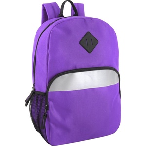 image:imageTrail maker 17 Backpack  Reflective School Backpack with Padded Straps Water Bottle Pockets for Kids amp Adults School Travel Camp GreenPurple