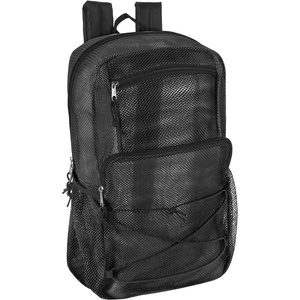 image:imageTrail maker Deluxe See Through Mesh Backpack with Bungee Cord amp Adjustable Padded Straps for Swimming Travel AquaBlack