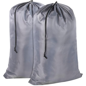 image:imageWashable Drawstring Laundry Bags 2 Pack Extra Large Heavy Duty College Dorm Dirty Laundry Clothes Travel Bag and Gym Clothes Bag for Guys and Girls Turquoise Wash MeGrey