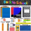 image:imageBulk Elementary School Supply Kits 12 Packs of 45 Piece Wholesale School Supplies for Kids Includes Folders Notebooks Pencils Pens and Much More