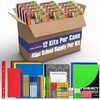 image:imageBulk Elementary School Supply Kits 12 Packs of 45 Piece Wholesale School Supplies for Kids Includes Folders Notebooks Pencils Pens and Much More