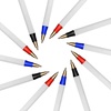 image:imageTrail maker Bulk Ballpoint Pens 500 Count 100 Packs of 5  Red Black amp Blue Ink Writing Pens for School Office Supplies Students amp Teachers1000