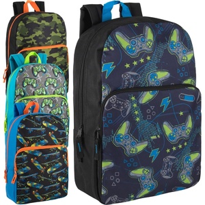 image:imageTrail maker 24 Pack of 17 Inch Printed Bulk Backpacks For Boys and Girls Wholesale Backpacks in Bulk for School Kids Fun Mixed Boys PackFun Mixed Boys Pack