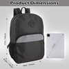 image:imageTrail maker 24 Pack 17 Backpack  Reflective School Backpack with Padded Straps Water Bottle Pockets for Young Adults Travel Camp Multi Color PackBlack