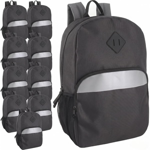 image:imageTrail maker 24 Pack 17 Backpack  Reflective School Backpack with Padded Straps Water Bottle Pockets for Young Adults Travel Camp Multi Color PackBlack
