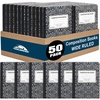 image:imageTrail maker 5 Pack Composition Notebooks Wide Ruled Marble Cover 200 Pages 100 Sheets 975 x 725 Bulk School Supplies for Classroom Office amp School Donations50 Pack
