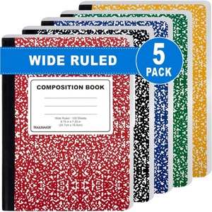 image:imageTrail maker 5 Pack Composition Notebooks Colored Wide Ruled Marble Cover 200 Pages 100 Sheets 975 x 725 Bulk School Supplies for Classroom Office amp School Donations5 pack