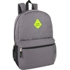 image:imageTrail maker 24 Pack 19 Inch Backpacks for Commute Travel Donation Black  Classic unisex design padded shoulder strap Side mesh water bottle pocket top carry handle Zipper Pocket gym travel bookbags24 Pack Gray