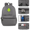 image:imageTrail maker 24 Pack 19 Inch Backpacks for Commute Travel Donation Black  Classic unisex design padded shoulder strap Side mesh water bottle pocket top carry handle Zipper Pocket gym travel bookbags24 Pack Gray