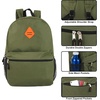 image:imageTrail maker 24 Pack 19 Inch Backpacks for Commute Travel Donation Black  Classic unisex design padded shoulder strap Side mesh water bottle pocket top carry handle Zipper Pocket gym travel bookbags24 Pack Olive Green