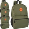 image:imageTrail maker 24 Pack 19 Inch Backpacks for Commute Travel Donation Black  Classic unisex design padded shoulder strap Side mesh water bottle pocket top carry handle Zipper Pocket gym travel bookbags24 Pack Olive Green