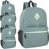 image:imageTrail maker 24 Pack 19 Inch Backpacks for Commute Travel Donation Black  Classic unisex design padded shoulder strap Side mesh water bottle pocket top carry handle Zipper Pocket gym travel bookbags24 Pack Turquoise