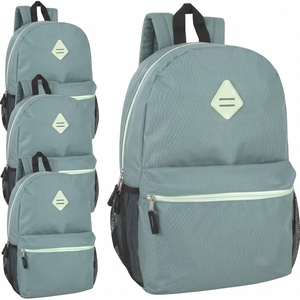 image:imageTrail maker 24 Pack 19 Inch Backpacks for Commute Travel Donation Black  Classic unisex design padded shoulder strap Side mesh water bottle pocket top carry handle Zipper Pocket gym travel bookbags24 Pack Turquoise
